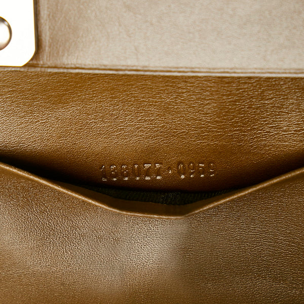 グッチ グッチシマ 6連 キーケース 138077 カーキ レザー メンズ GUCCI 【中古】