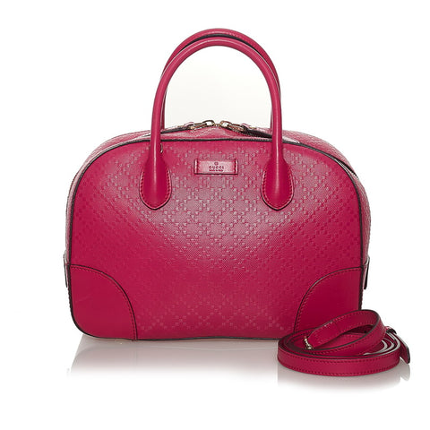 グッチ ディアマンテ ハンドバッグ ショルダーバッグ 2WAY 354224 ピンク レザー レディース GUCCI 【中古】