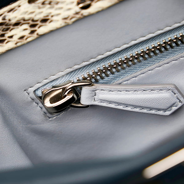 フェンディ ピーカブー ハンドバッグ ショルダーバッグ 2WAY 8BN290 ネイビー レザー レディース FENDI 【中古】