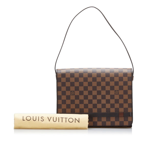 ルイ ヴィトン ダミエ トライベレッカ カレ ショルダーバッグ N51161 ブラウン PVC レザー レディース LOUIS VUITTON 【中古】