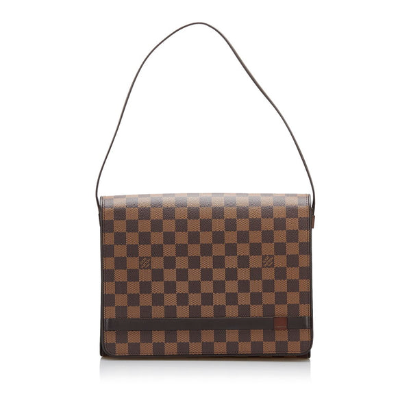 ルイ ヴィトン ダミエ トライベレッカ カレ ショルダーバッグ N51161 ブラウン PVC レザー レディース LOUIS VUITTON 【中古】