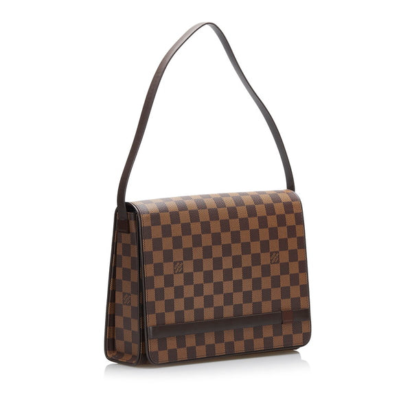 ルイ ヴィトン ダミエ トライベレッカ カレ ショルダーバッグ N51161 ブラウン PVC レザー レディース LOUIS VUITTON 【中古】