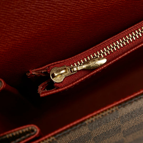 ルイ ヴィトン ダミエ トライベレッカ カレ ショルダーバッグ N51161 ブラウン PVC レザー レディース LOUIS VUITTON 【中古】