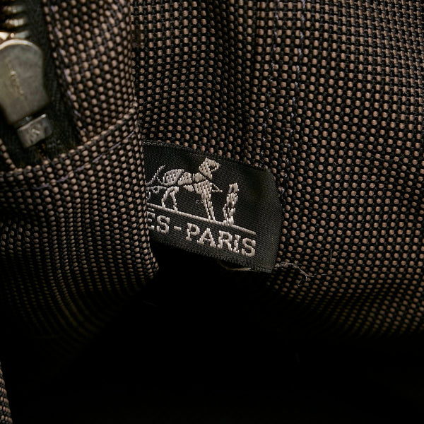 エルメス エールラインMM トートバッグ グレー キャンバス メンズ HERMES 【中古】