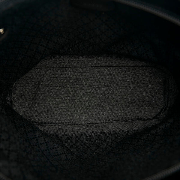 グッチ バンブー ハンドバッグ ショルダーバッグ 2WAY 002 1998 ブラック キャンバス レディース GUCCI 【中古】