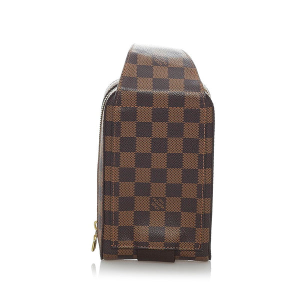 ルイ ヴィトン ダミエ ジェロニモス N51994 ブラウン PVC レザー ボディバッグ メンズ LOUIS VUITTON 【中古】