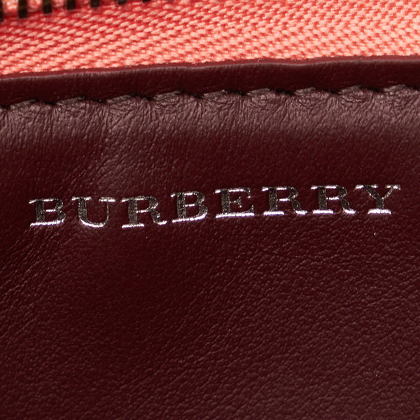バーバリー 斜めがけ ショルダー ピンク レザー レディース BURBERRY 【中古】