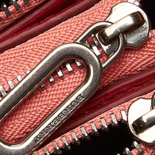 バーバリー 斜めがけ ショルダー ピンク レザー レディース BURBERRY 【中古】