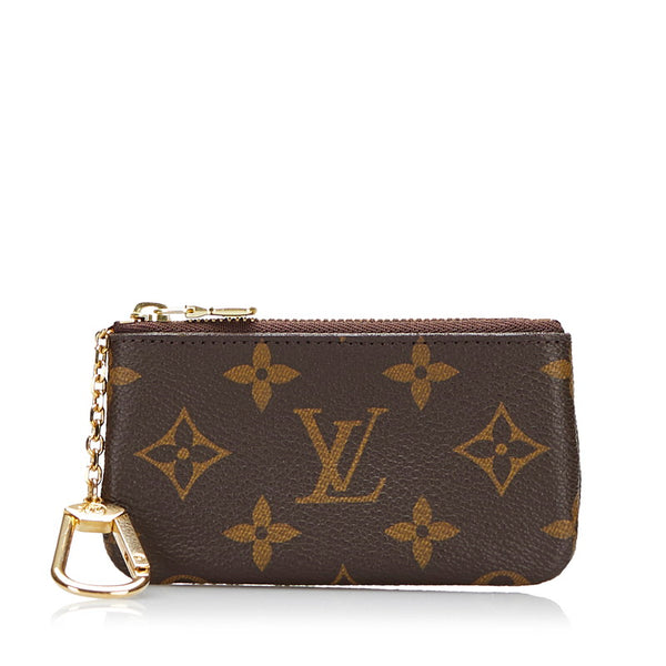 ルイ ヴィトン モノグラム ポシェット クレ コインケース 小銭入れ M62650 ブラウン PVC レザー レディース LOUIS VUITTON 【中古】