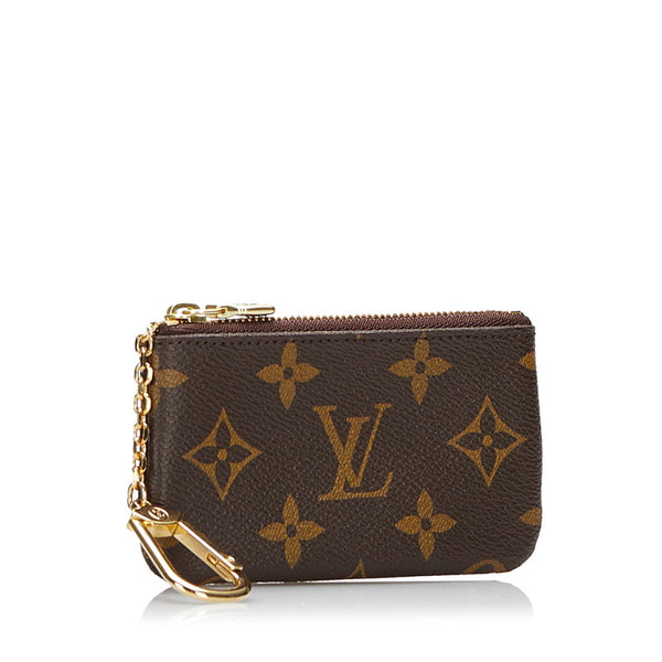 ルイ ヴィトン モノグラム ポシェット クレ コインケース 小銭入れ M62650 ブラウン PVC レザー レディース LOUIS VUITTON 【中古】