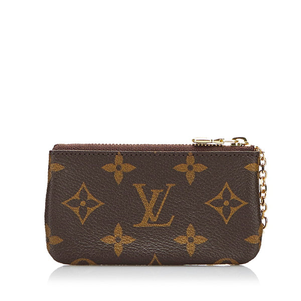 ルイ ヴィトン モノグラム ポシェット クレ コインケース 小銭入れ M62650 ブラウン PVC レザー レディース LOUIS VUITTON 【中古】