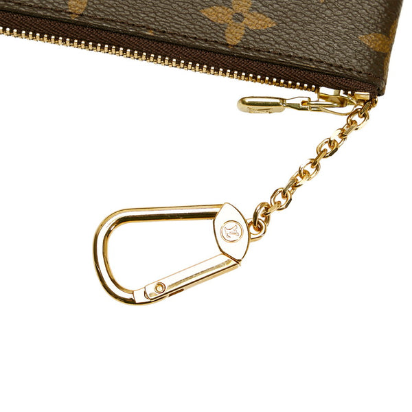 ルイ ヴィトン モノグラム ポシェット クレ コインケース 小銭入れ M62650 ブラウン PVC レザー レディース LOUIS VUITTON 【中古】