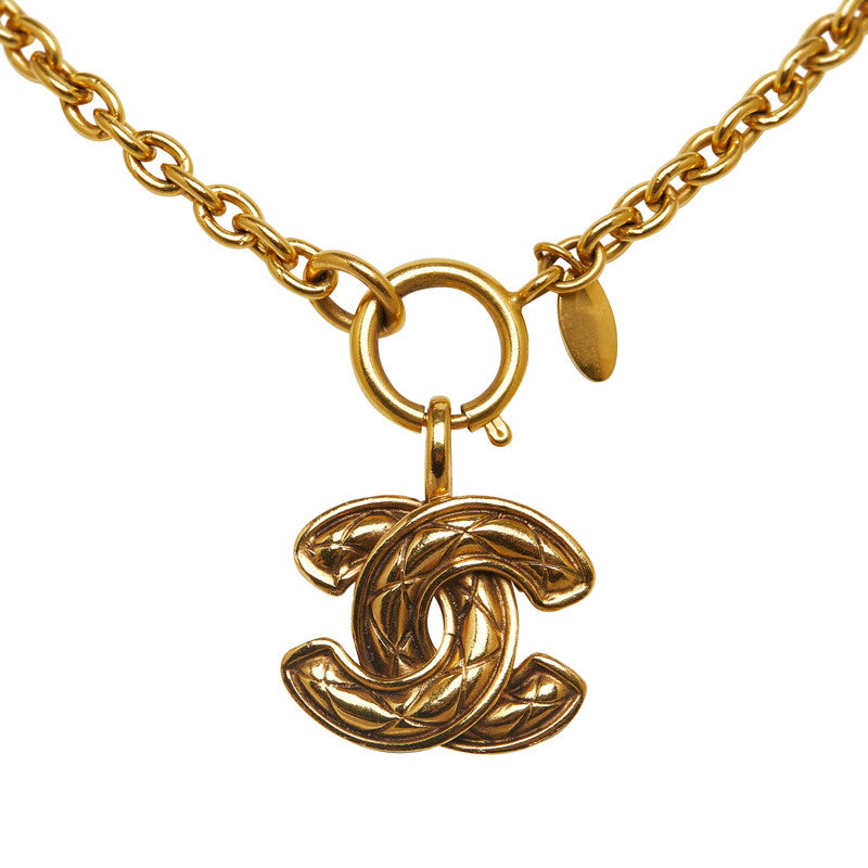 シャネル ココマーク ネックレス ゴールド メッキ レディース CHANEL 【中古】