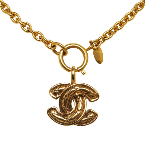 シャネル ココマーク ネックレス ゴールド メッキ レディース CHANEL 【中古】