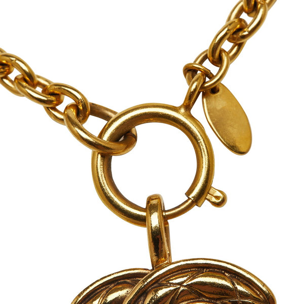 シャネル ココマーク ネックレス ゴールド メッキ レディース CHANEL 【中古】
