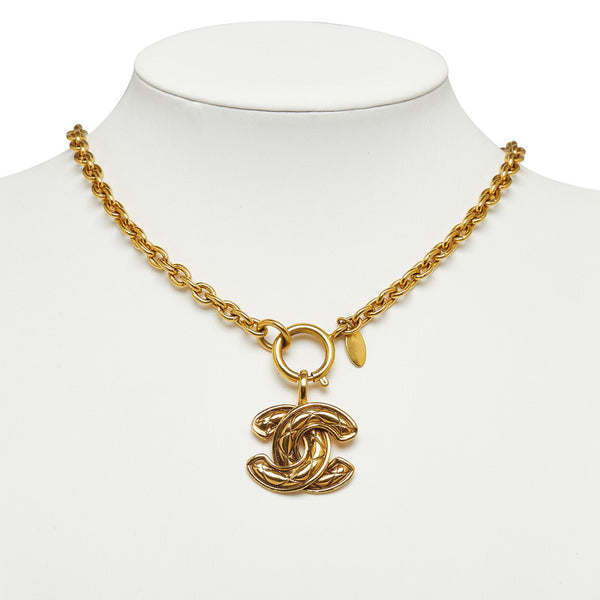 シャネル ココマーク ネックレス ゴールド メッキ レディース CHANEL 【中古】