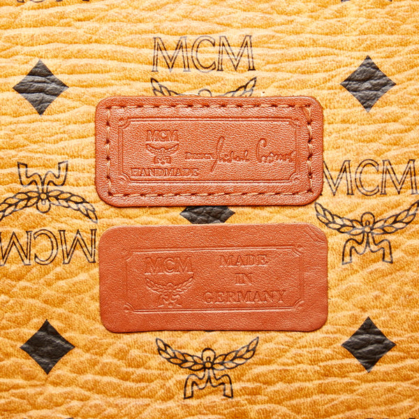 エム シー エム ヴィセトス トートバッグ ブラウン レザー レディース MCM 【中古】