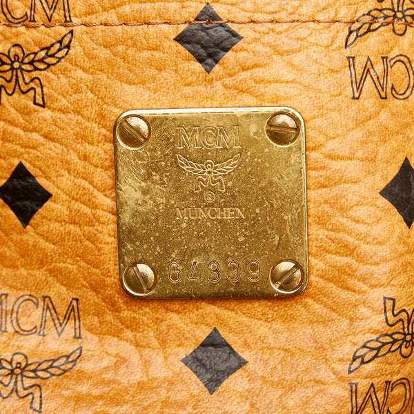エム シー エム ヴィセトス トートバッグ ブラウン レザー レディース MCM 【中古】