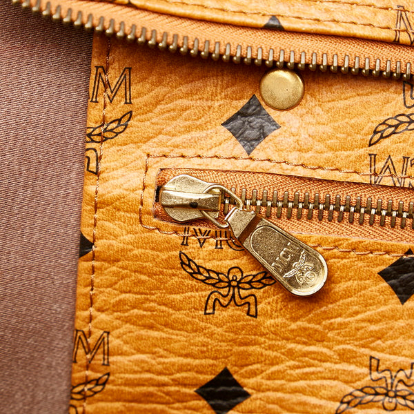 エム シー エム ヴィセトス トートバッグ ブラウン レザー レディース MCM 【中古】