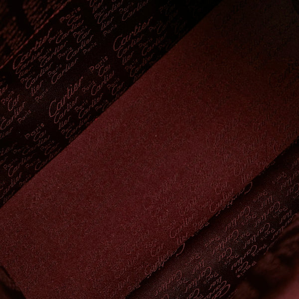 カルティエ ハッピーバースデー リュック デイパック ボルドー エナメル レディース CARTIER 【中古】