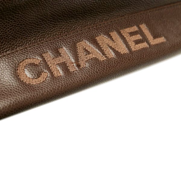 シャネル トートバッグ ブラウン キャビアスキン レディース CHANEL 【中古】