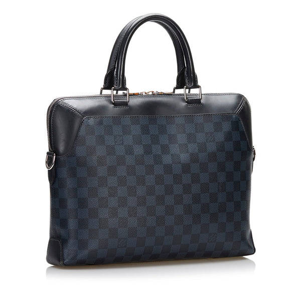 ルイ ヴィトン ダミエコバルト オリバー ビジネスバッグ ショルダーバッグ 2WAY N51199 ネイビー PVC レザー メンズ LOUIS VUITTON 【中古】