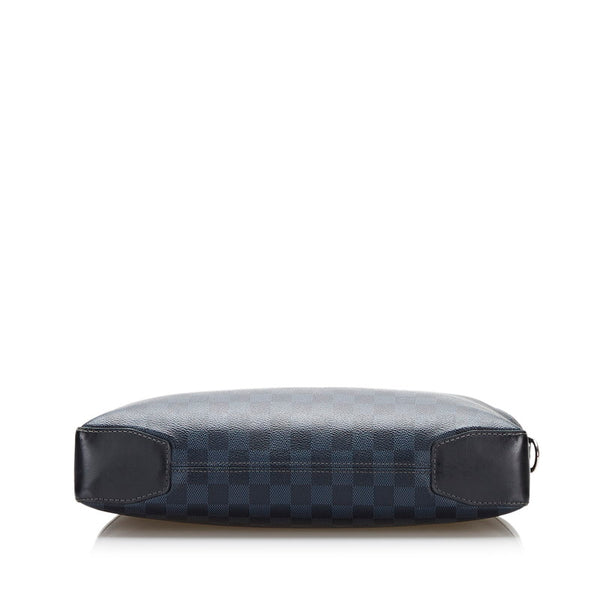 ルイ ヴィトン ダミエコバルト オリバー ビジネスバッグ ショルダーバッグ 2WAY N51199 ネイビー PVC レザー メンズ LOUIS VUITTON 【中古】