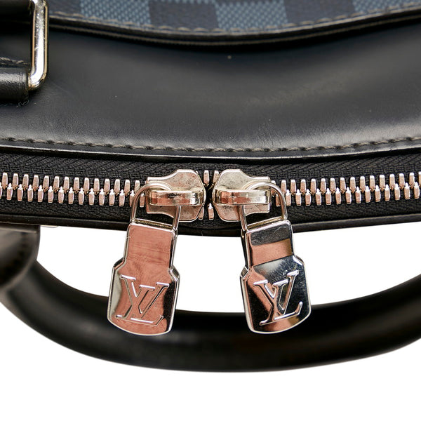 ルイ ヴィトン ダミエコバルト オリバー ビジネスバッグ ショルダーバッグ 2WAY N51199 ネイビー PVC レザー メンズ LOUIS VUITTON 【中古】