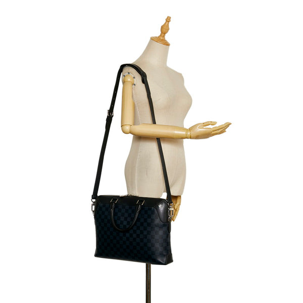 ルイ ヴィトン ダミエコバルト オリバー ビジネスバッグ ショルダーバッグ 2WAY N51199 ネイビー PVC レザー メンズ LOUIS VUITTON 【中古】