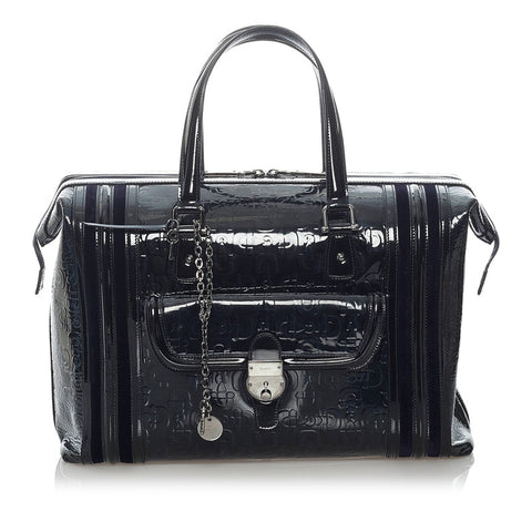 グッチ ドクターズ ハンドバッグ 150630 ブラック パテントレザー レディース GUCCI 【中古】