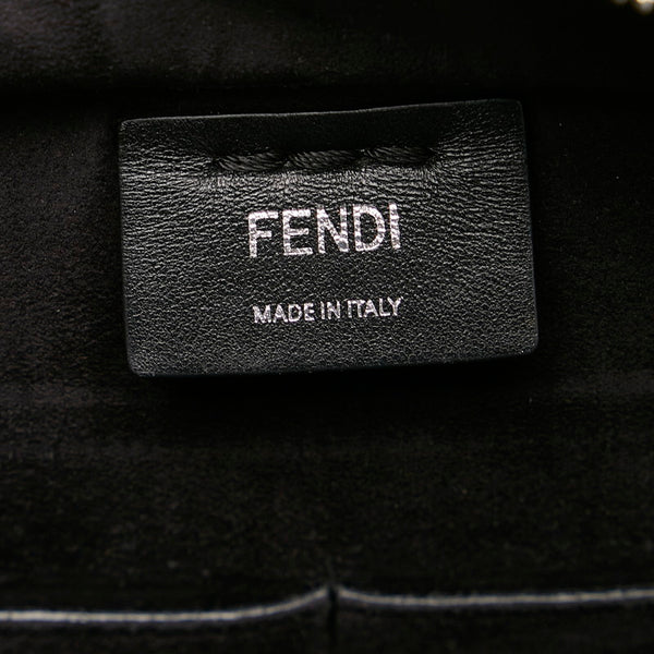 フェンディ トロワジュール ハンドバッグ 8BH279 ブラック レザー レディース FENDI 【中古】