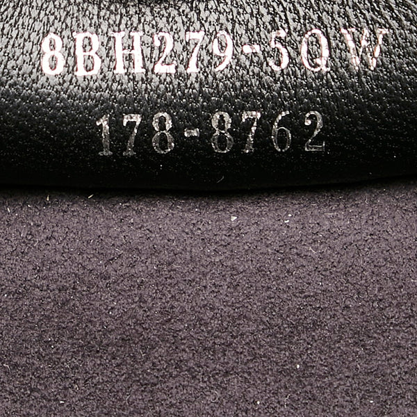 フェンディ トロワジュール ハンドバッグ 8BH279 ブラック レザー レディース FENDI 【中古】
