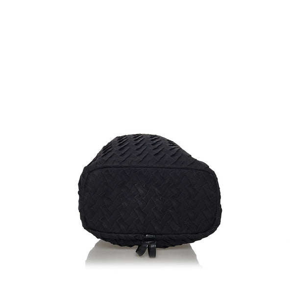 フェンディ リュック デイパック ブラック ナイロン レザー レディース FENDI 【中古】