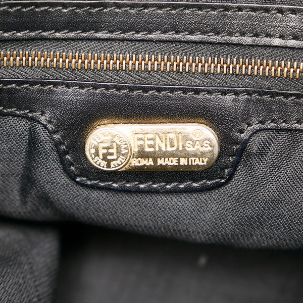 フェンディ リュック デイパック ブラック ナイロン レザー レディース FENDI 【中古】