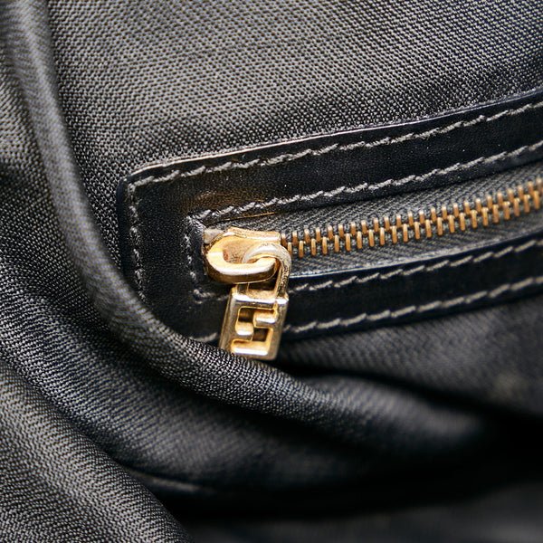 フェンディ リュック デイパック ブラック ナイロン レザー レディース FENDI 【中古】