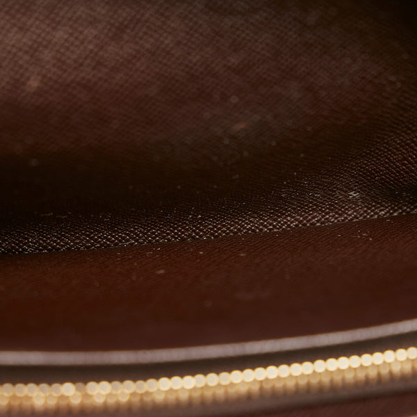 ルイ ヴィトン ダミエ ポルトモネ ビエトレゾール 二つ折り財布 N61730 ブラウン PVC レディース LOUIS VUITTON 【中古】