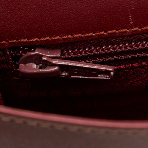 カルティエ マスト クラッチバッグ ボルドー レザー メンズ CARTIER 【中古】