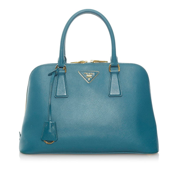 プラダ サフィアーノ ハンドバッグ ショルダーバッグ 2WAY BL0837 アニスグリーン レザー レディース PRADA 【中古】