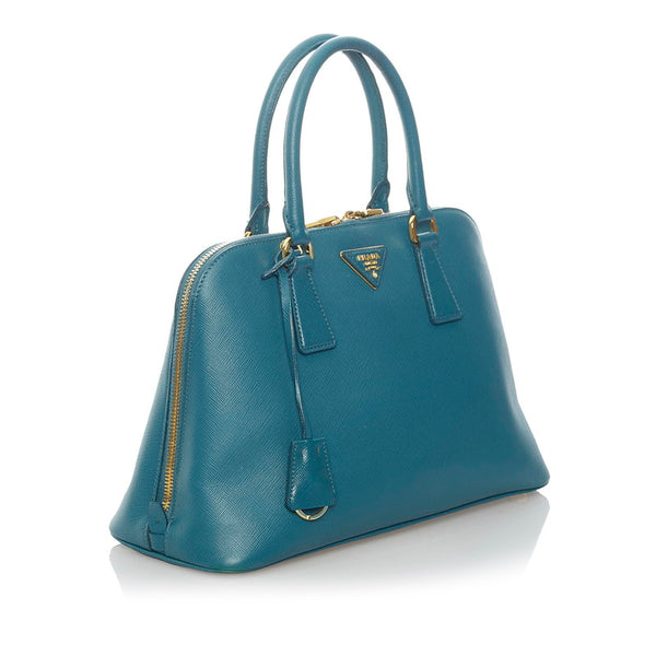 プラダ サフィアーノ ハンドバッグ ショルダーバッグ 2WAY BL0837 アニスグリーン レザー レディース PRADA 【中古】