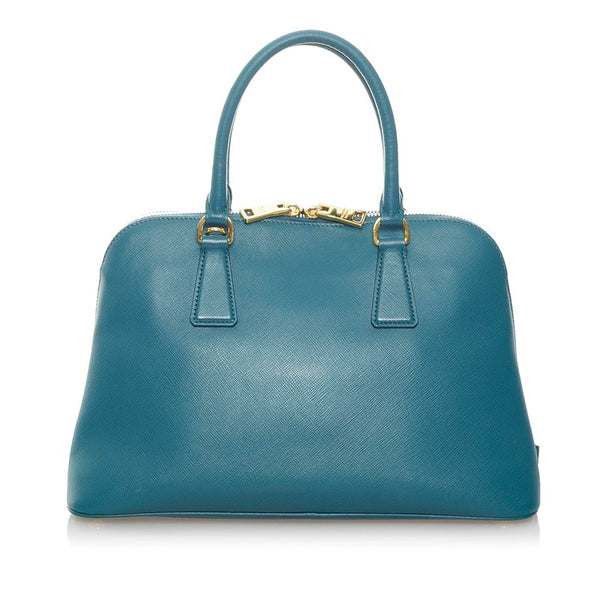 プラダ サフィアーノ ハンドバッグ ショルダーバッグ 2WAY BL0837 アニスグリーン レザー レディース PRADA 【中古】