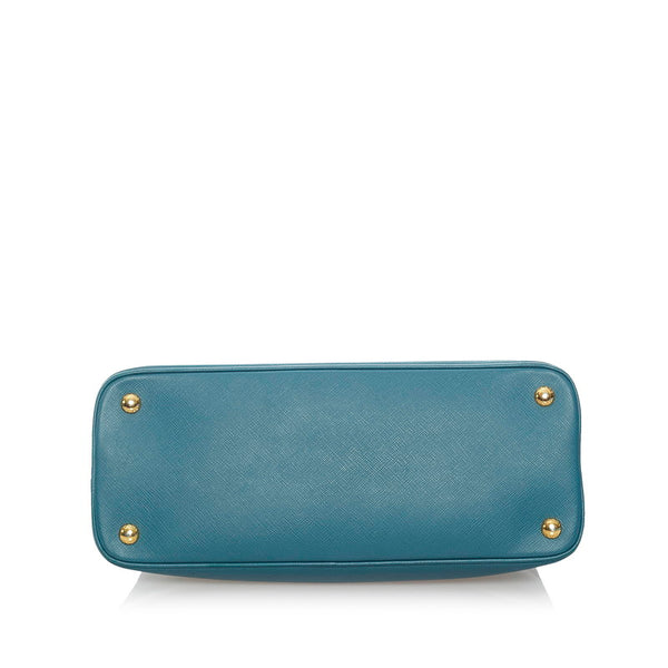 プラダ サフィアーノ ハンドバッグ ショルダーバッグ 2WAY BL0837 アニスグリーン レザー レディース PRADA 【中古】