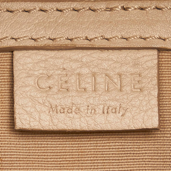 セリーヌ ハンドバッグ ベージュ レザー レディース CELINE 【中古】