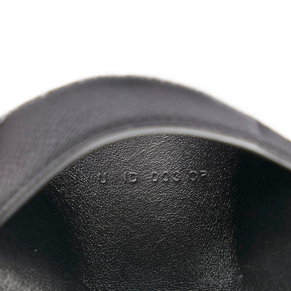 エルメス カードケース ブラック レザー レディース HERMES 【中古】