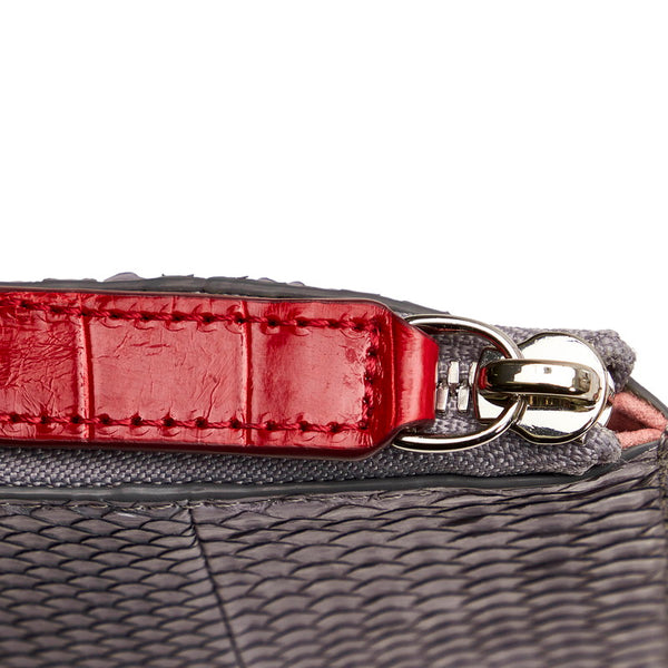 エム シー エム クラッチバッグ ライトブルー パイソン メンズ MCM 【中古】