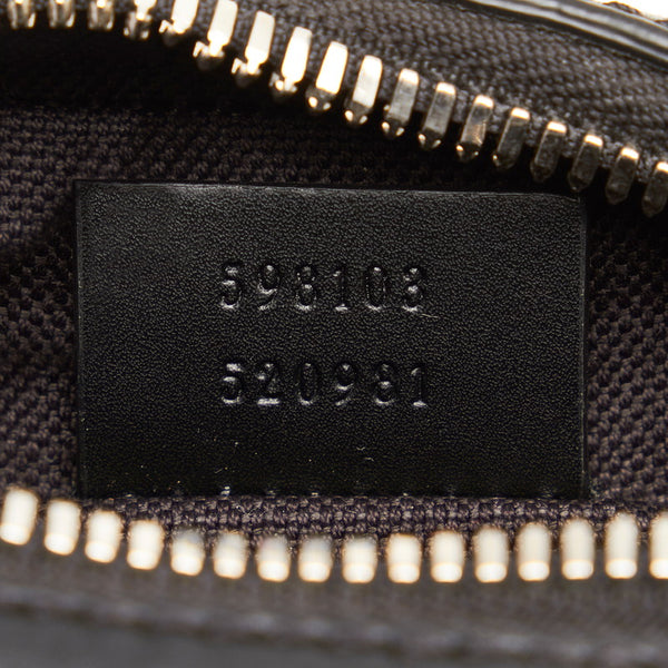 グッチ GGスプリーム シェリーライン 斜め掛け ショルダーバッグ 598103 ブラック PVC レザー レディース GUCCI 【中古】