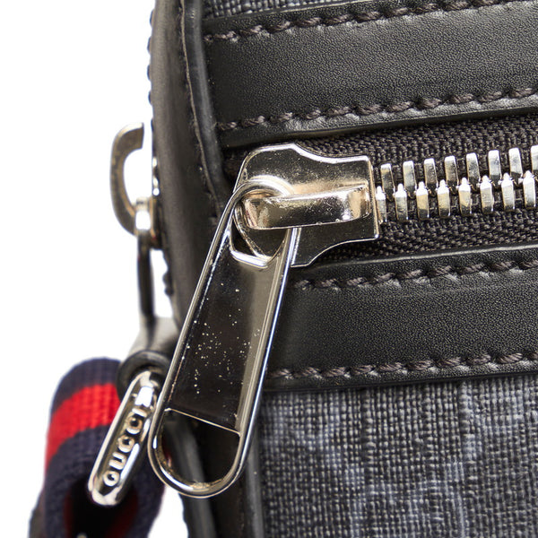 グッチ GGスプリーム シェリーライン 斜め掛け ショルダーバッグ 598103 ブラック PVC レザー レディース GUCCI 【中古】