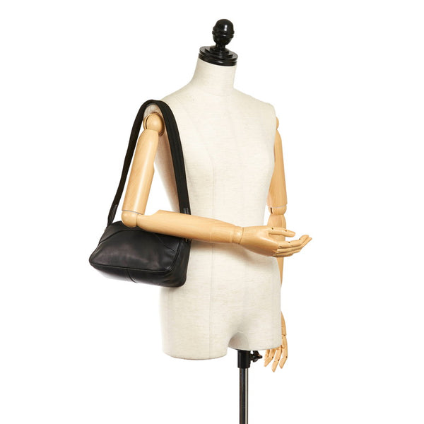 プラダ ワンショルダーバッグ ブラック レザー レディース PRADA 【中古】
