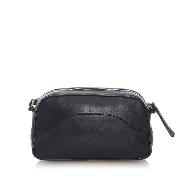 プラダ ワンショルダーバッグ ブラック レザー レディース PRADA 【中古】