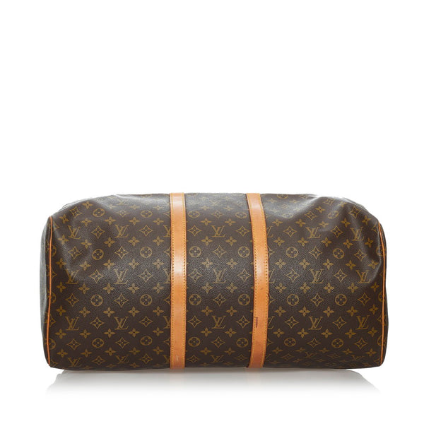 ルイ ヴィトン モノグラム キーポル55 ボストンバッグ M41424 ブラウン PVC レザー レディース LOUIS VUITTON 【中古】