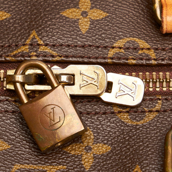 ルイ ヴィトン モノグラム キーポル55 ボストンバッグ M41424 ブラウン PVC レザー レディース LOUIS VUITTON 【中古】